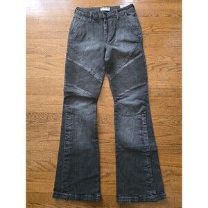 Free People Gray Flare & Wide Leg Jeans